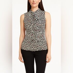 DKNY Leopard Print Blouse